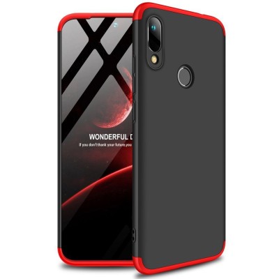 Husa HUAWEI Y6 2019 \ Y6 Pro 2019 - GKK 360 Full Cover (Rosu/Negru) foto