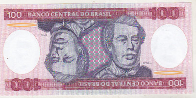 bnk bn Brazilia 100 cruzeiros (1984) unc foto