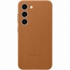 Husă de protecție Samsung de Piele pentru Galaxy S23 S911, Camel EF-VS911LAEGWW
