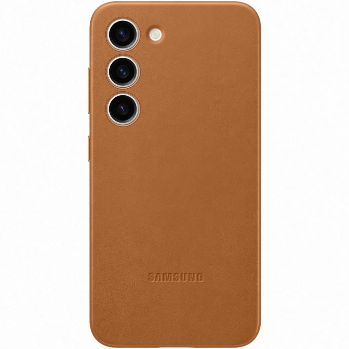 Husă de protecție Samsung de Piele pentru Galaxy S23 S911, Camel EF-VS911LAEGWW