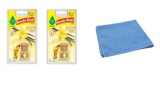 Odorizant auto Wunder- Baum Bottle 2 Pack Vanilla si Laveta Microfibra