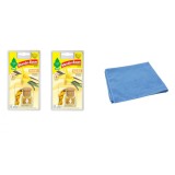 Odorizant auto Wunder- Baum Bottle 2 Pack Vanilla si Laveta Microfibra
