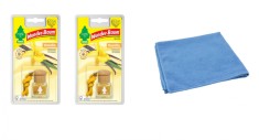 Odorizant auto Wunder- Baum Bottle 2 Pack Vanilla si Laveta Microfibra