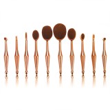 Cumpara ieftin Set 10 pensule ovale de machiaj, Cupio