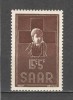 Saarland.1954 Crucea Rosie SS.531, Nestampilat