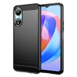 Husa carbon compatibila honor x7b, tech antisoc, negru
