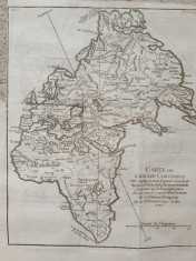 &amp;quot;Carte de l&amp;#039;ancien Continent&amp;quot; - tiparita in 1749 (originala!) foto