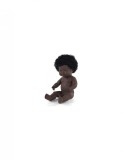 Papusa educationala 38 cm Fetita Africana cu Sindrom Down, MINILAND