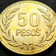 Moneda exotica 50 PESOS - COLUMBIA, anul 1989 *cod 652 A = A.UNC