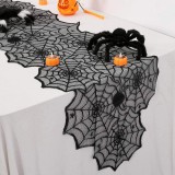 Napron Decorativ, Model Panze si Paianjeni, Negru, 183x45cm, Poliester, Oem
