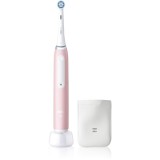 Oral B iO3 periuta de dinti electrica cu etui pentru &icirc;ncărcător Blush Pink - Sensi Clean 1 buc