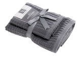 Cumpara ieftin Set 2 prosoape baie bumbac gri 40 x 55 cm, 55 x 100 cm