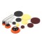 Set 15 bureti polisare si elemente, cu 3 adaptori M14-100-120mm, detailing, Amio