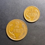 Lot 1 ore si 2 ore 1902 Danemarca, Europa