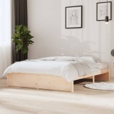 Cumpara ieftin Cadru de pat, 140x190 cm, lemn masiv de pin