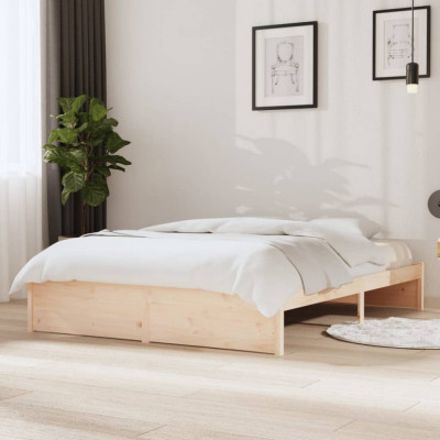 Cadru de pat, 140x200 cm, lemn masiv GartenMobel Dekor foto
