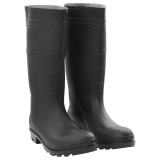 vidaXL Cizme de ploaie, negru, PVC, mărime 44