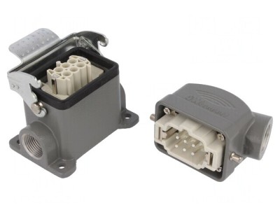 Conector HDC Tată Mamă 6 Pini Metalic 6B foto