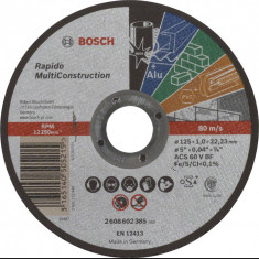 Disc pentru taiere Multi Construction, Bosch, ACS 60 V BF 125x1.0 mm (2608602385)