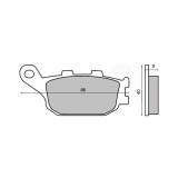Set placute frana 86x40x9, RMS