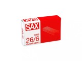 Capse SAX 26/6, Zincate, 1000 buc/cutie (20 cutii/set) - Compatibile cu majoritatea capsatoarelor