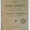 MANUAL DE LIMBA ROMANA de GHEORGHE ADAMESCU si MIHAIL DRAGOMIRESCU , 1929 , PREZINTA PETE PE COPERTA