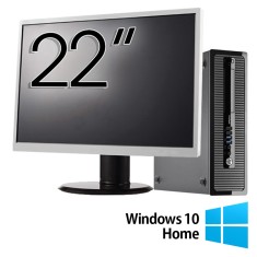 Pachet Calculator Refurbished HP 400 G1 SFF, Intel Core i5-4570 3.20GHz, 8GB DDR3, 256GB SSD, DVD-RW + Monitor 22 Inch + Windows 10 Home NewTechnology foto