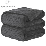 Patura Cocolino UNI gofrata pentru pat dublu 220 x 240 cm -gri
