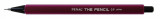 Creion Mecanic Penac The Pencil, Rubber Grip, 0.9mm, Varf Plastic - Corp Bordeaux