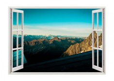 Autocolant decorativ, Fereastra, Natura si peisaje, Multicolor, 85 cm, 2639ST foto