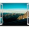 Autocolant decorativ, Fereastra, Natura si peisaje, Multicolor, 85 cm, 2639ST