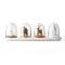 Set 4 recipiente condimente bucatarie, design animale haioase, organizare condimente eficienta,