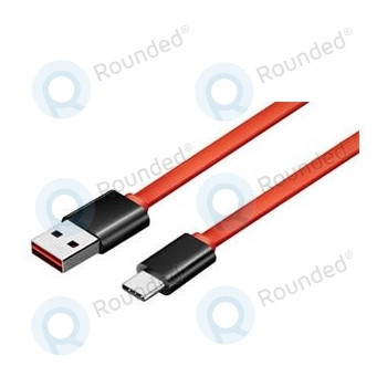 Cablu USB de date ZTE Nubia tip C negru-rosu foto
