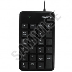 Tastatura NumPad FanTech FTK-801, USB, Negru foto