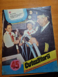 Revista cutezatorii - 7 noiembrie 1985 - art. si foto magistrala albastra