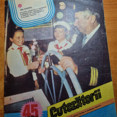 revista cutezatorii - 7 noiembrie 1985 - art. si foto magistrala albastra