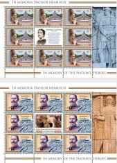 ROMANIA 2023 IN MEMORIA EROILOR NEAMULUI Minicoli 8 timbre+1 vinieta LP2428 MNH