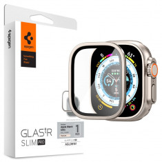 Folie de protectie Spigen Glas.TR Slim pentru Pro Apple Watch Ultra 1/2 (49 mm) Titanium