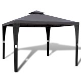 Cumpara ieftin Pavilion cu acoperiș, gri &icirc;nchis, 3 x 3 m