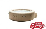 Jacuzzi Gonflabil Intex 4 Locuri cu Hidromasaj, Sistem Anticalcar, Incalzire, Debit 1741L/h, Piscina Spa Portabila