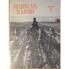 GRADINA, VIA SI LIVADA, REVISTA DE STIINTE SI PRACTICA HORTIVITICOLA, MAI 1959-COLECTIV