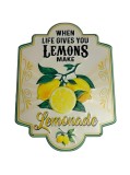 Placă metalică When Life Gives You Lemons &ndash; Retro