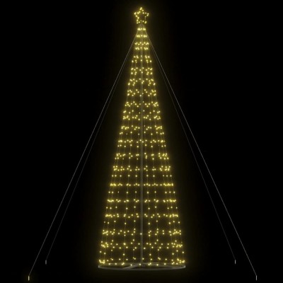 Pom de Crăciun LED 1534 LED-uri Alb Cald 503 cm foto