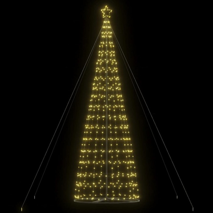 Pom de Crăciun LED 1534 LED-uri Alb Cald 503 cm