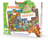 Puzzle clasic - Animalele lumii - 50 piese | The Learning Journey