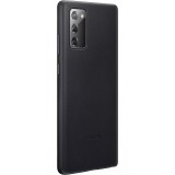 Husa Piele Samsung Galaxy Note 20 N980 / Samsung Galaxy Note 20 5G N981, Leather Cover, Neagra EF-VN980LBEGEU