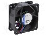Ventilator 60x60x25mm, 12V DC, volum aer 56m3/h, lagar cu glisare, EBM-PAPST - 612NGHH foto