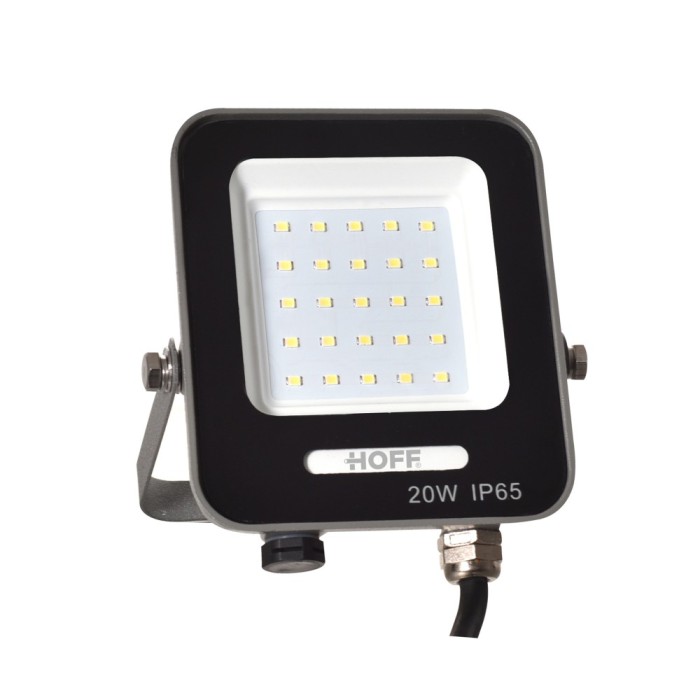 Proiector LED Hoff FLD, 20W, 2000lm, lumina rece 6500K, IP65
