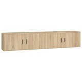 Cumpara ieftin Dulapuri TV montate pe perete 2 buc stejar sonoma 100x34,5x40cm