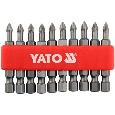 YATO Set capete de insurubare, profil PH1, 10 bucati foto